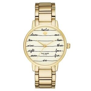 Kate Spade Gramercy Gold-Tone Stainless Steel Analog Bracelet Watch
